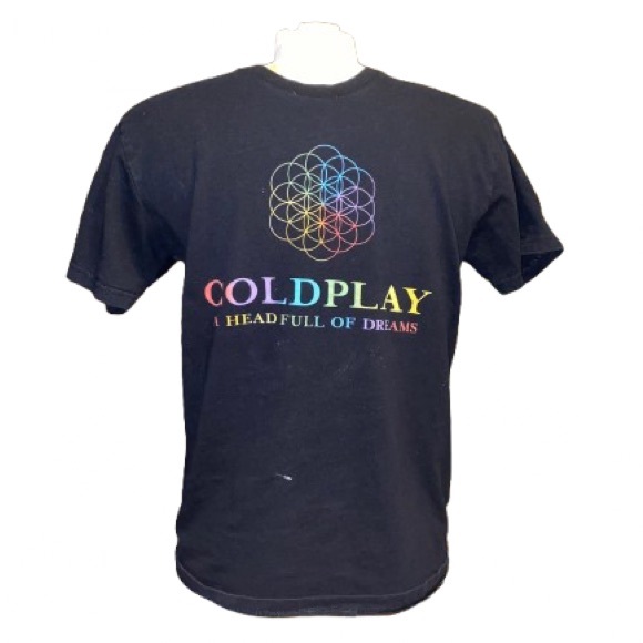 Coldplay Other - ⭐️ Coldplay Black Concert T-Shirt No Tag Size S/M
